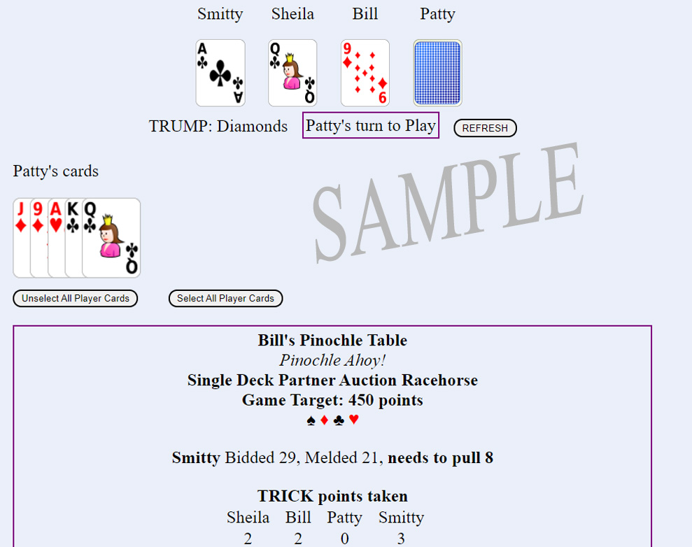 Racehorse pinochle outlet